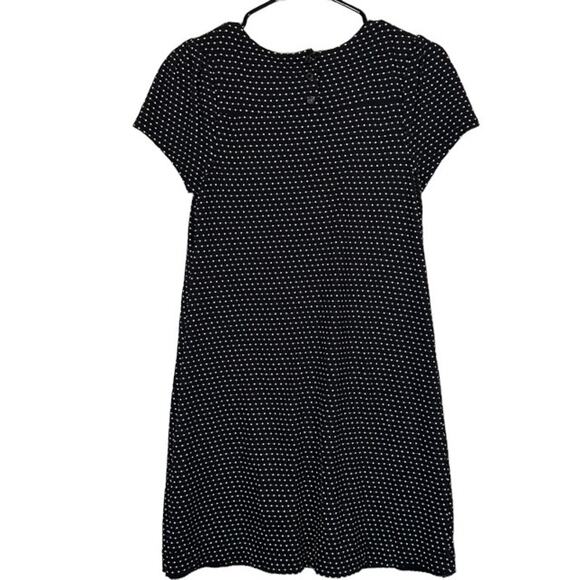 Maeve Back Polka Dot Short Sleeve Lined T-Shirt Dress Women Sz XS - Picture 2 of 9